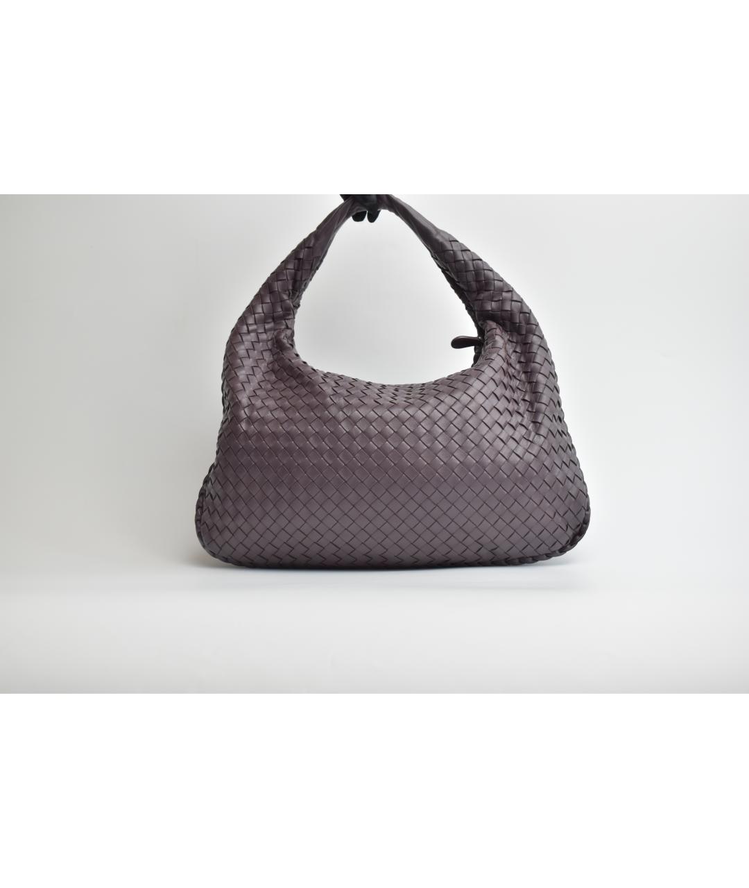 BOTTEGA VENETA Бордовая кожаная сумка через плечо, фото 10