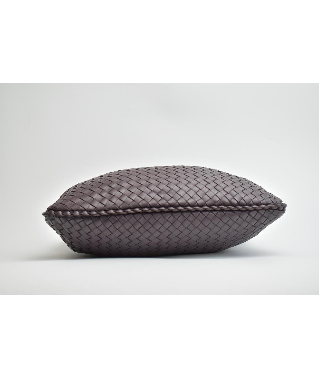 BOTTEGA VENETA Бордовая кожаная сумка через плечо, фото 5