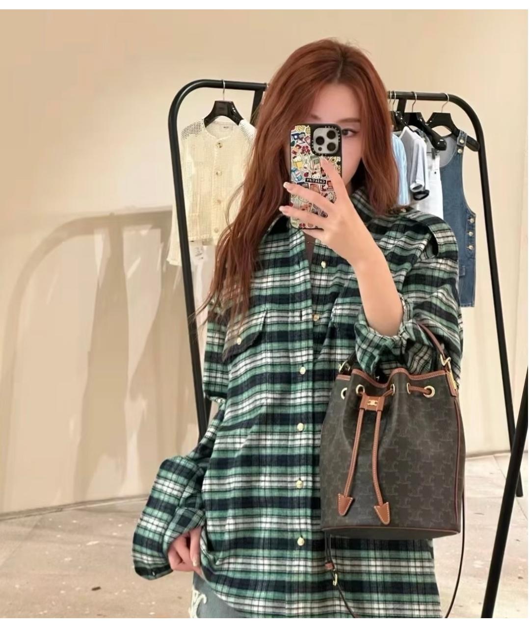 CELINE Коричневая сумка тоут из канвы, фото 6
