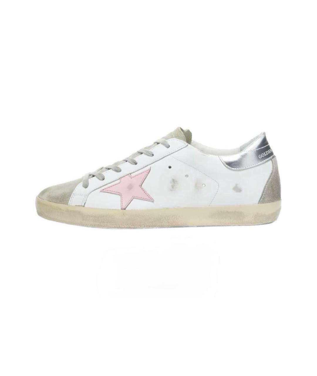 GOLDEN GOOSE Белые кожаные кеды, фото 7