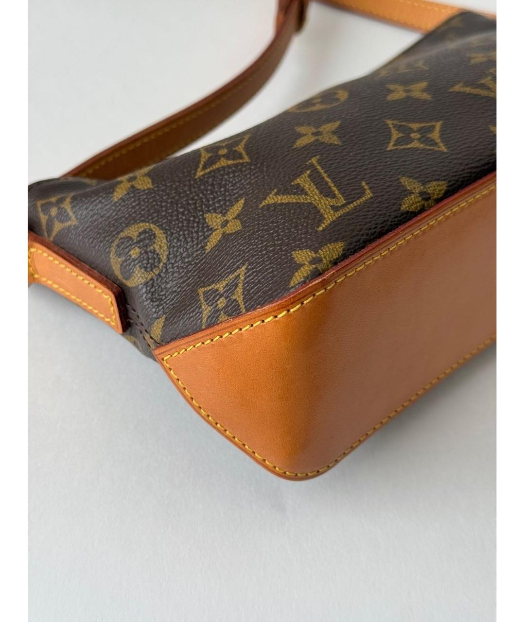 LOUIS VUITTON Коричневая сумка через плечо из канвы, фото 5