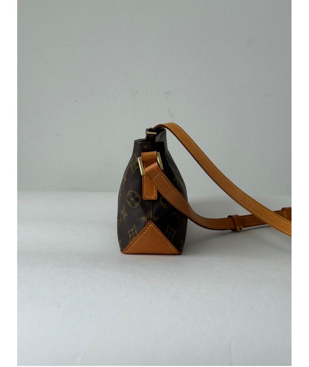 LOUIS VUITTON Коричневая сумка через плечо из канвы, фото 3