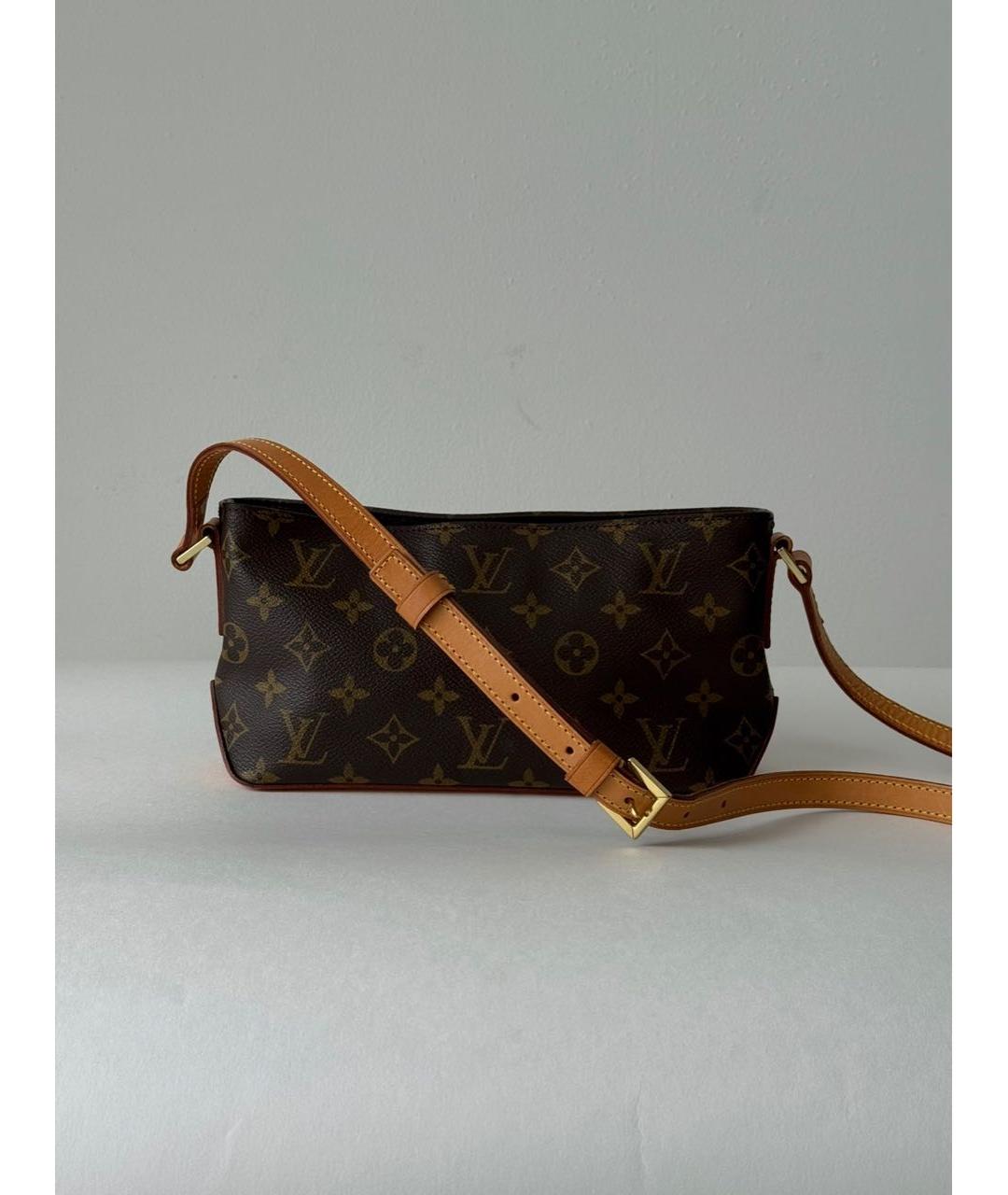 LOUIS VUITTON Коричневая сумка через плечо из канвы, фото 9