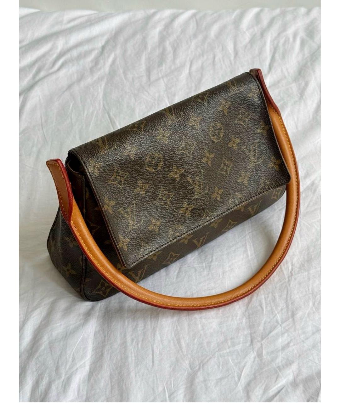 LOUIS VUITTON Коричневая сумка с короткими ручками из канвы, фото 4