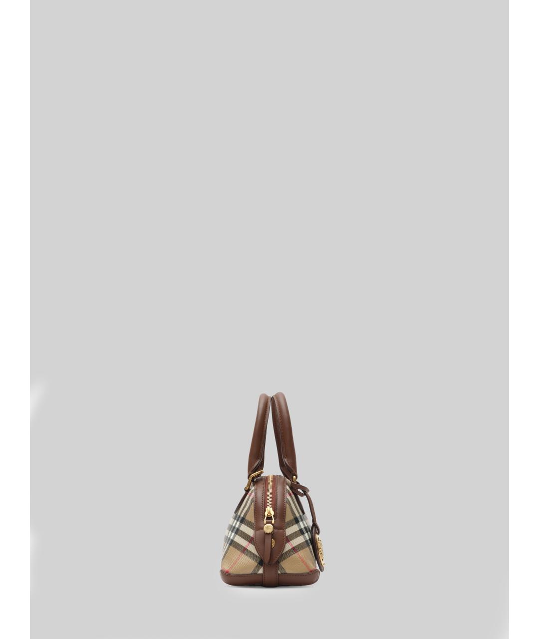 BURBERRY Бежевая сумка тоут из канвы, фото 2