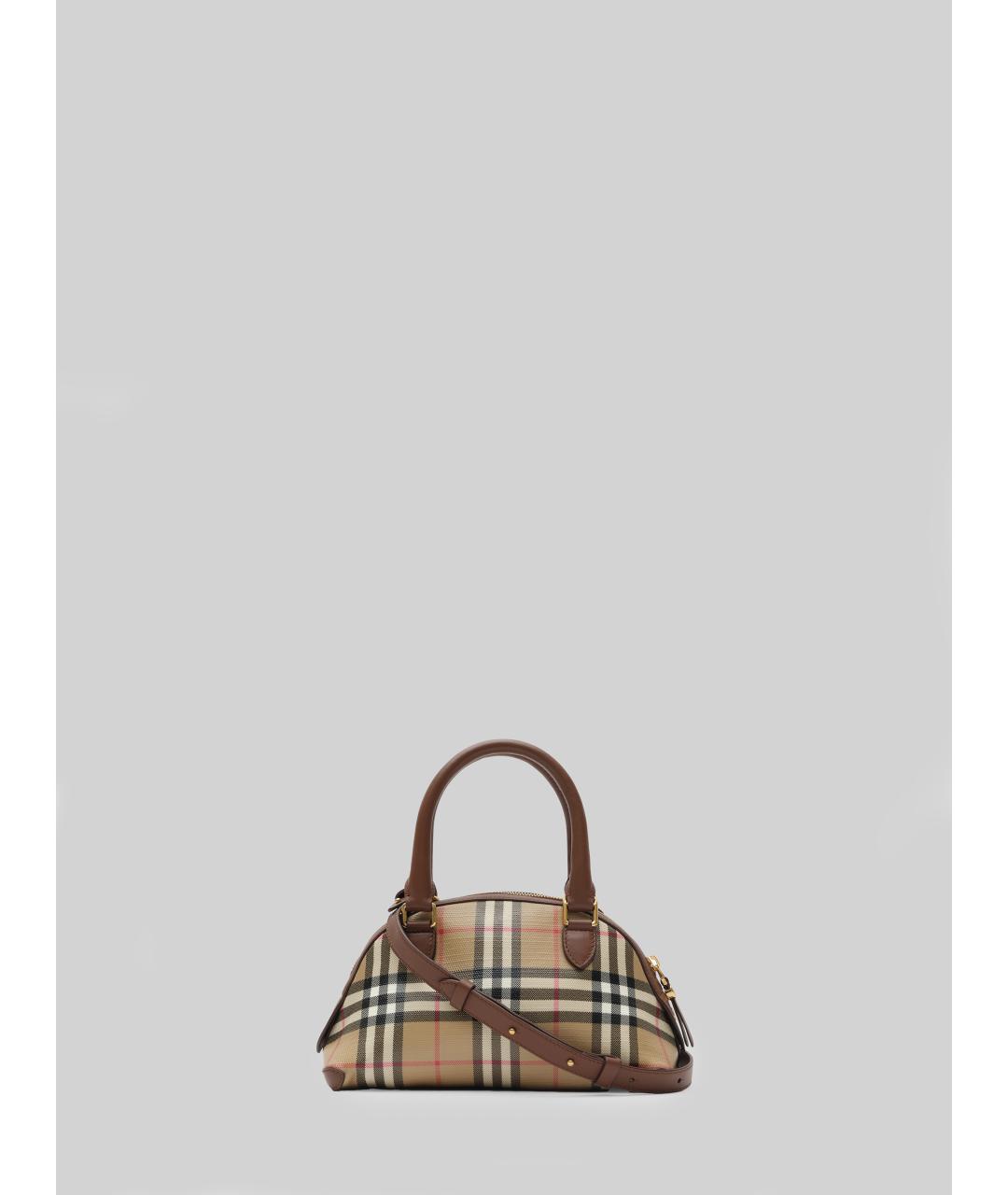 BURBERRY Бежевая сумка тоут из канвы, фото 3