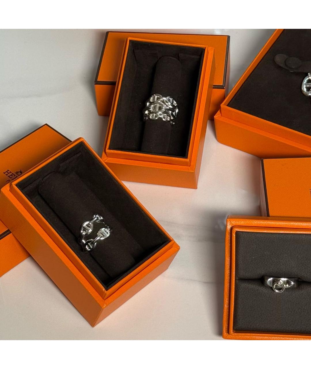 HERMES Серебряное серебряное кольцо, фото 4