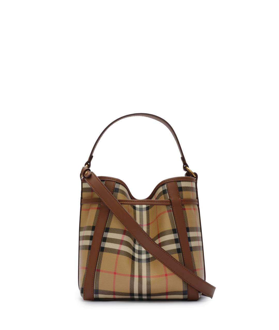 BURBERRY Бежевая сумка тоут из канвы, фото 3