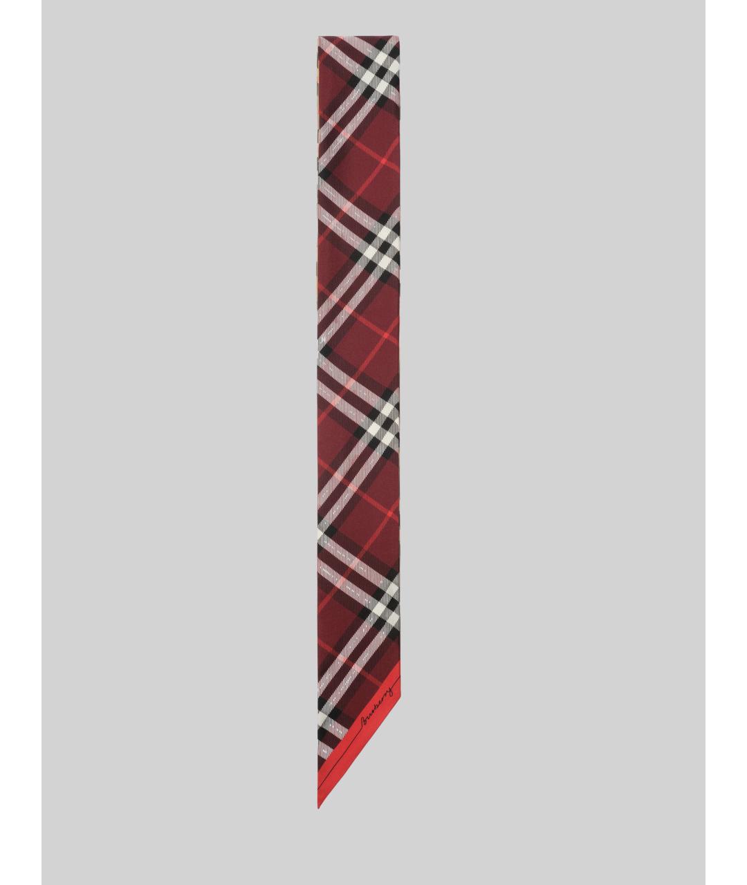 BURBERRY Бежевый шелковый шарф, фото 2