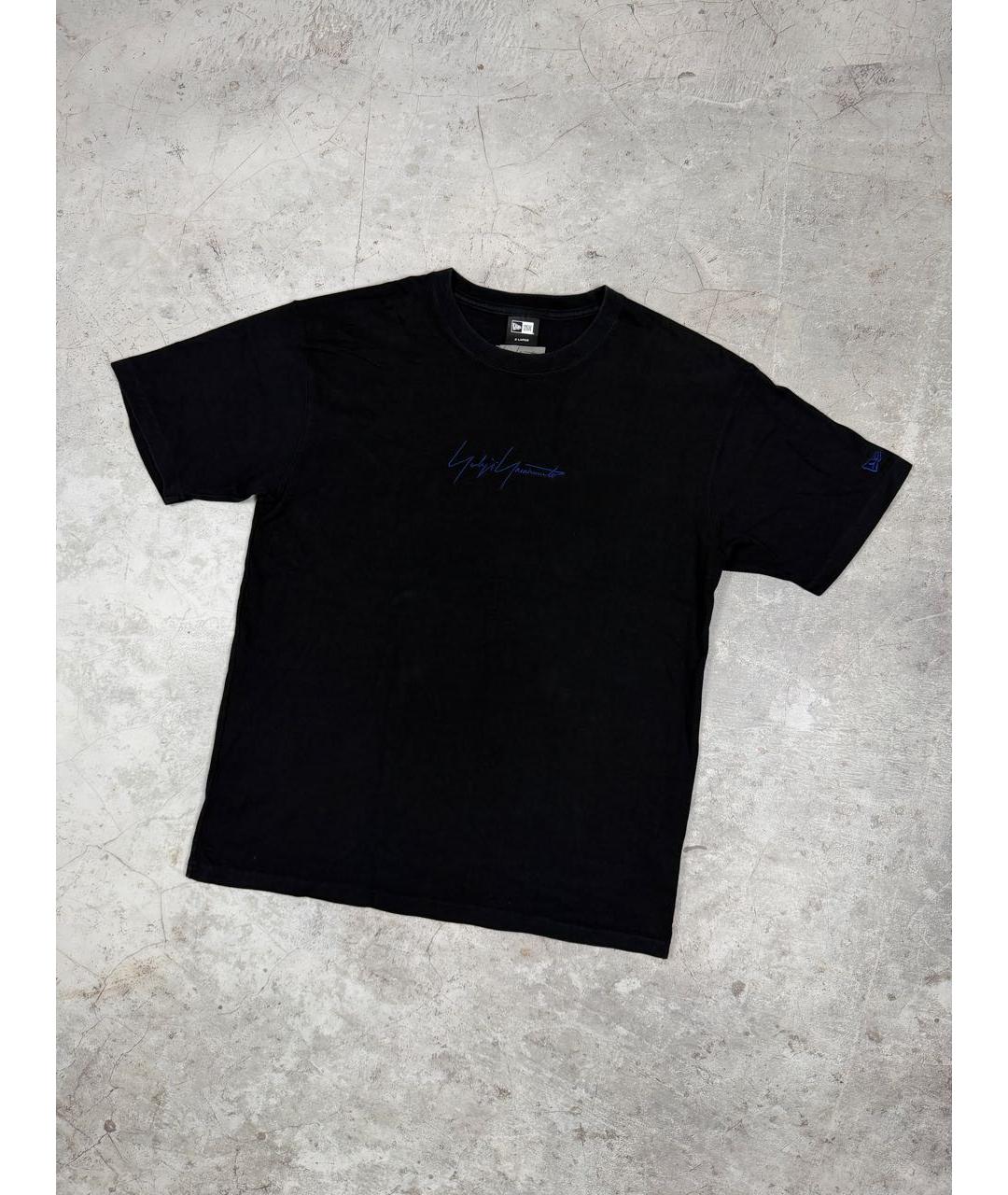YOHJI YAMAMOTO Черная хлопковая футболка, фото 2