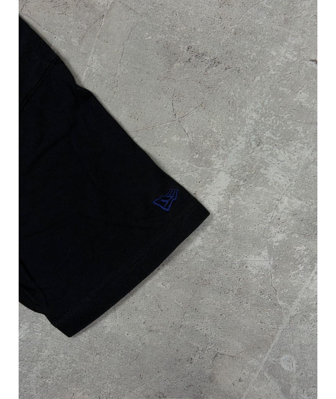 YOHJI YAMAMOTO Черная хлопковая футболка, фото 4