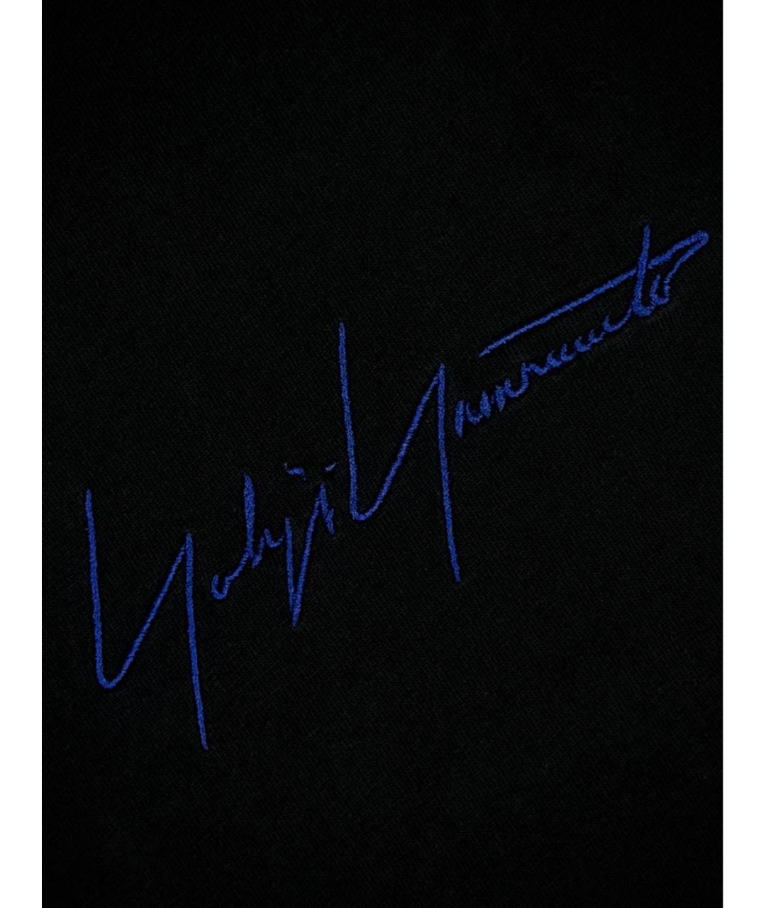 YOHJI YAMAMOTO Черная хлопковая футболка, фото 3
