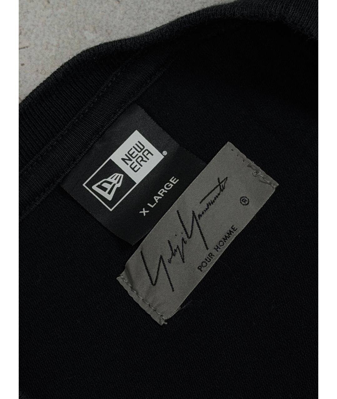 YOHJI YAMAMOTO Черная хлопковая футболка, фото 5