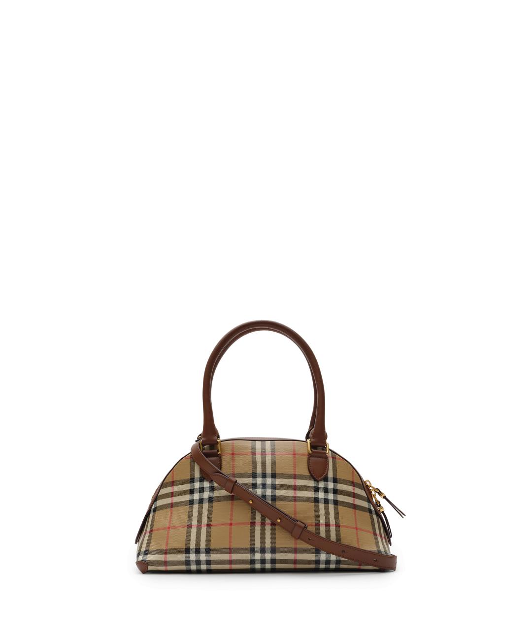 BURBERRY Бежевая сумка тоут из канвы, фото 3