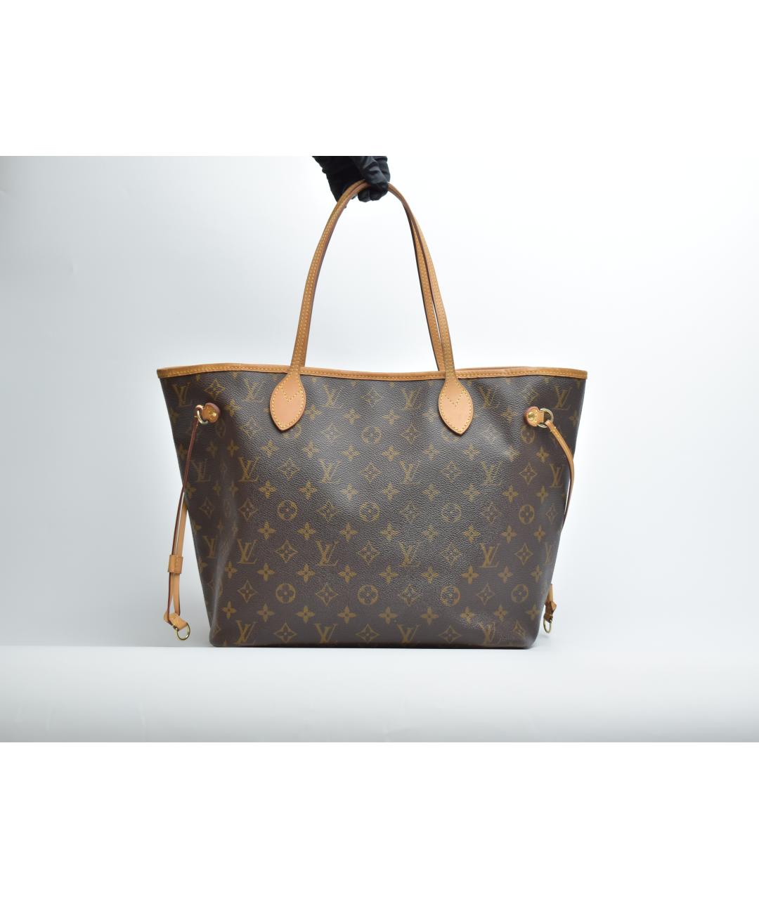 LOUIS VUITTON Коричневая сумка тоут из канвы, фото 3