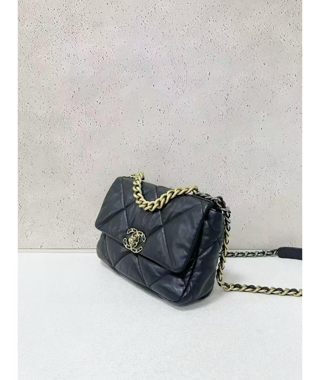 CHANEL Черная кожаная сумка через плечо, фото 4