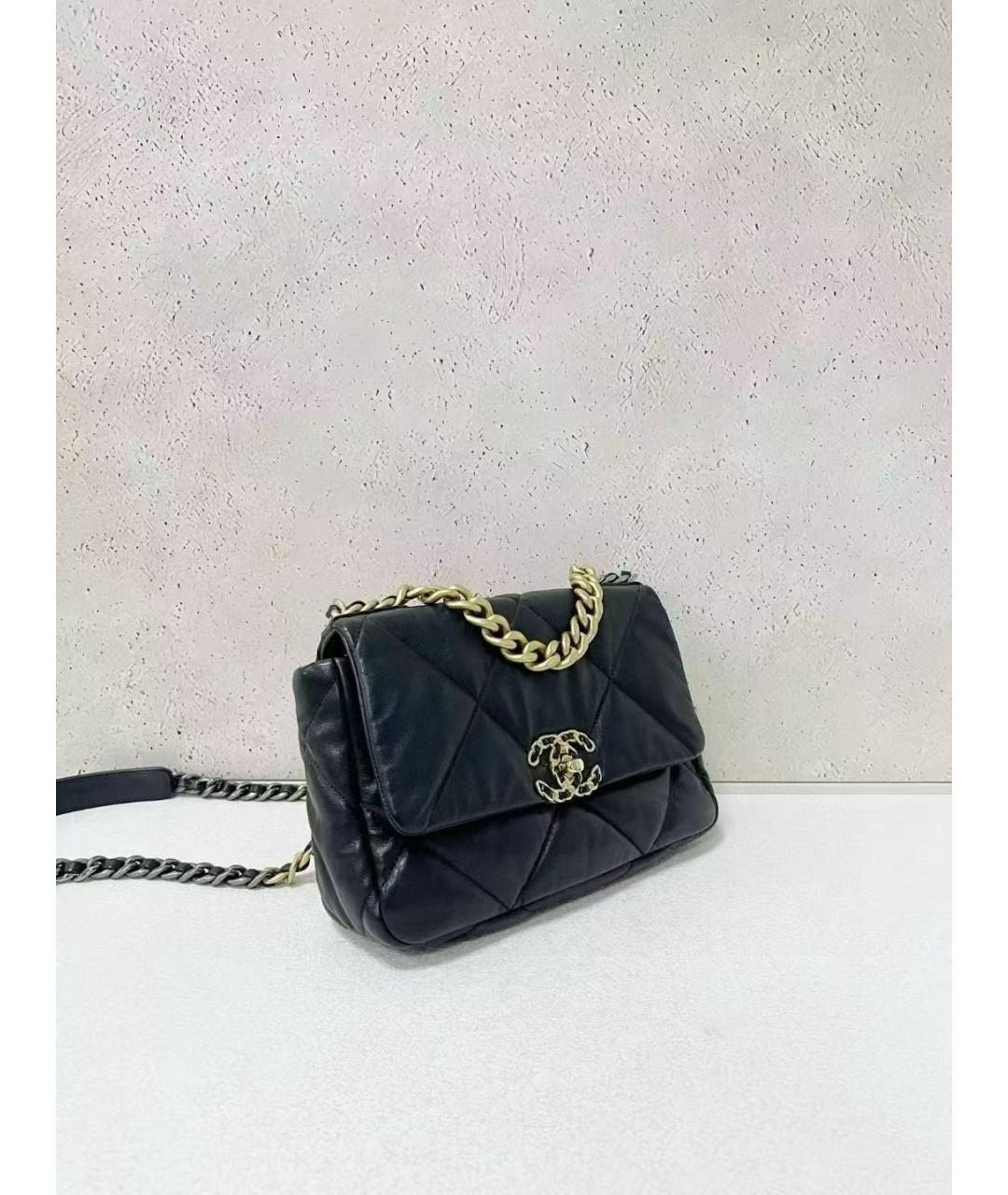 CHANEL Черная кожаная сумка через плечо, фото 3