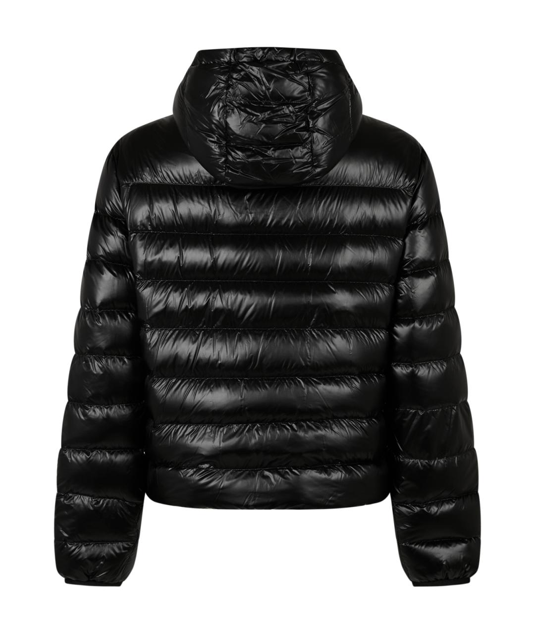 MONCLER Черный полиэстеровый пуховик, фото 2