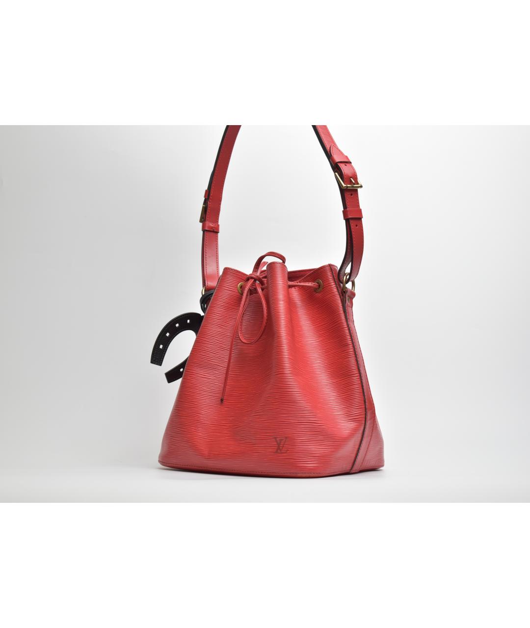 LOUIS VUITTON Красная кожаная сумка через плечо, фото 2
