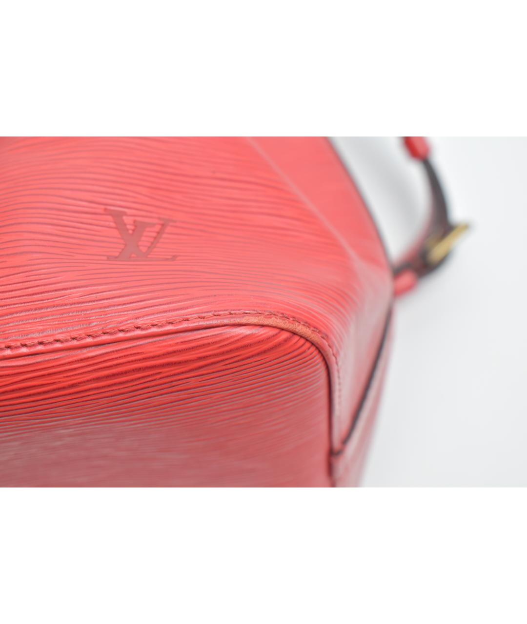 LOUIS VUITTON Красная кожаная сумка через плечо, фото 8
