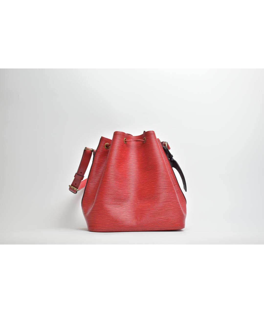LOUIS VUITTON Красная кожаная сумка через плечо, фото 3