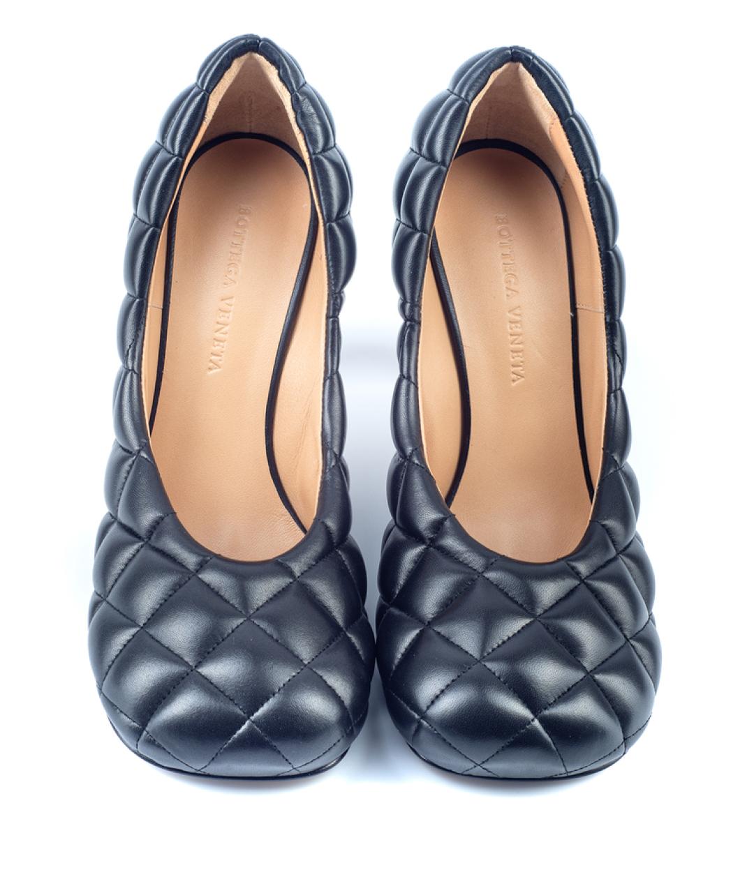 BOTTEGA VENETA Черные кожаные туфли, фото 3