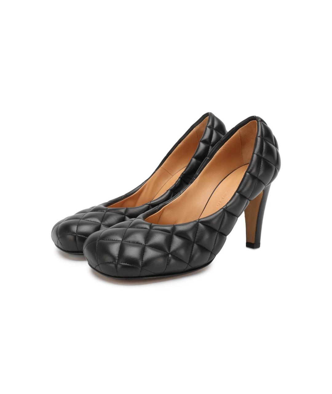 BOTTEGA VENETA Черные кожаные туфли, фото 5