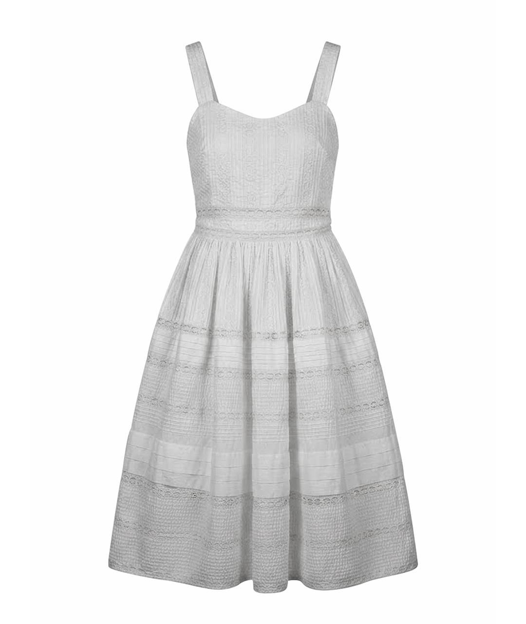 ALICE+OLIVIA Бежевое хлопковое повседневное платье, фото 1