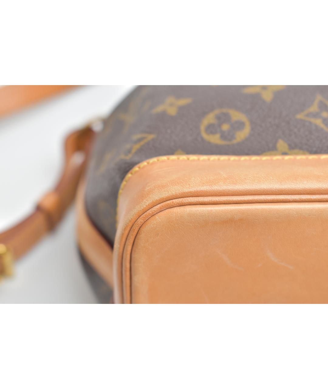 LOUIS VUITTON Коричневая сумка через плечо из канвы, фото 6