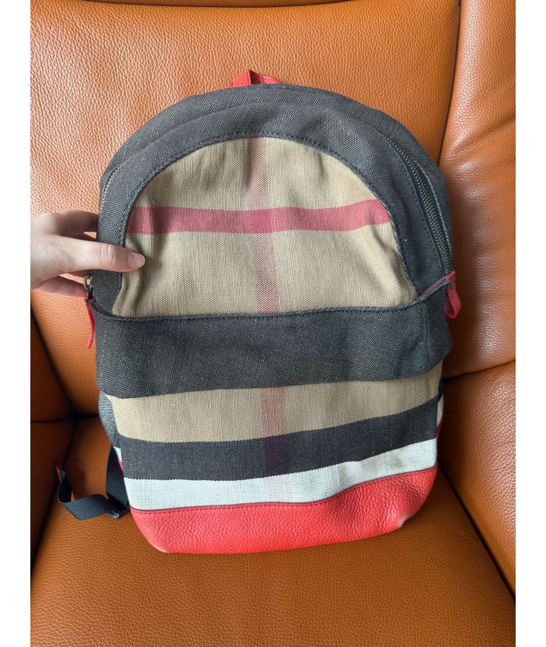 BURBERRY Мульти тканевый рюкзак, фото 7