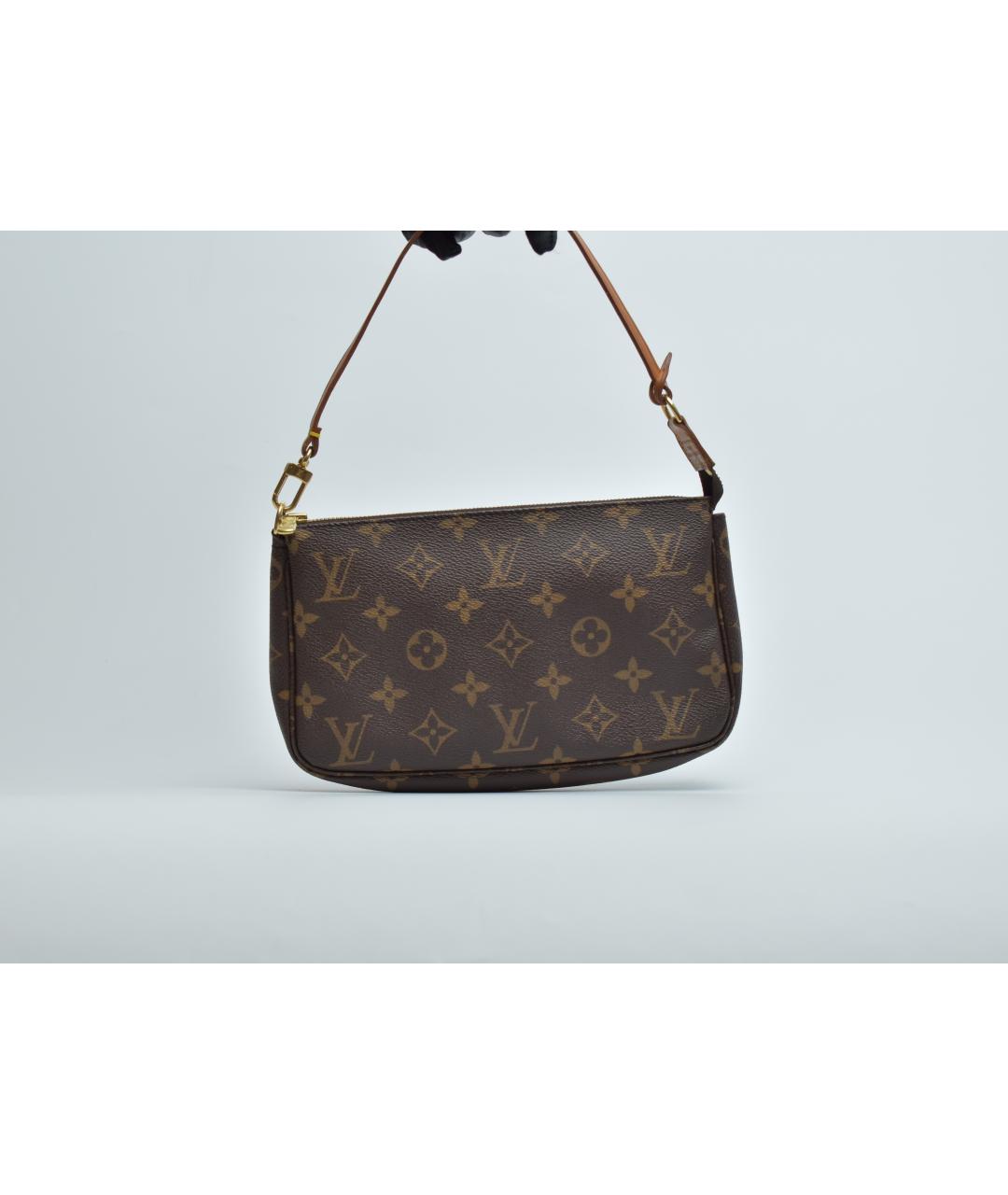 LOUIS VUITTON Коричневая сумка через плечо из канвы, фото 3