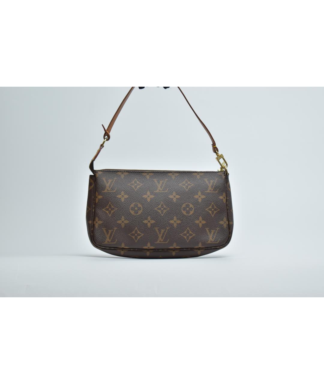 LOUIS VUITTON Коричневая сумка через плечо из канвы, фото 10