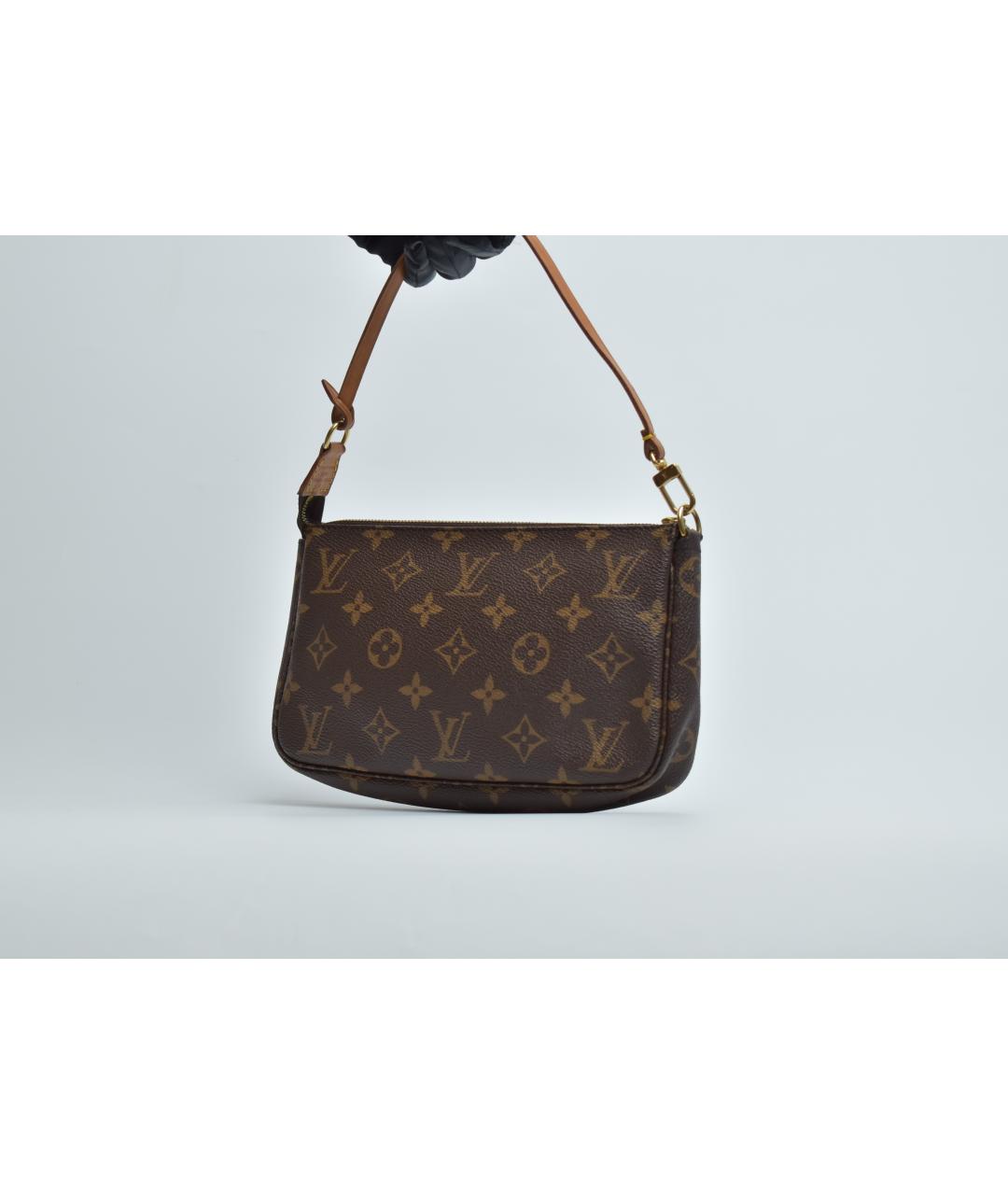 LOUIS VUITTON Коричневая сумка через плечо из канвы, фото 2