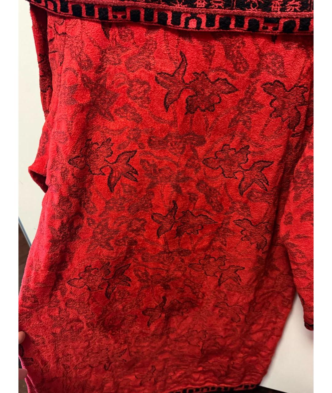 CHANEL Красное вискозное платье, фото 2