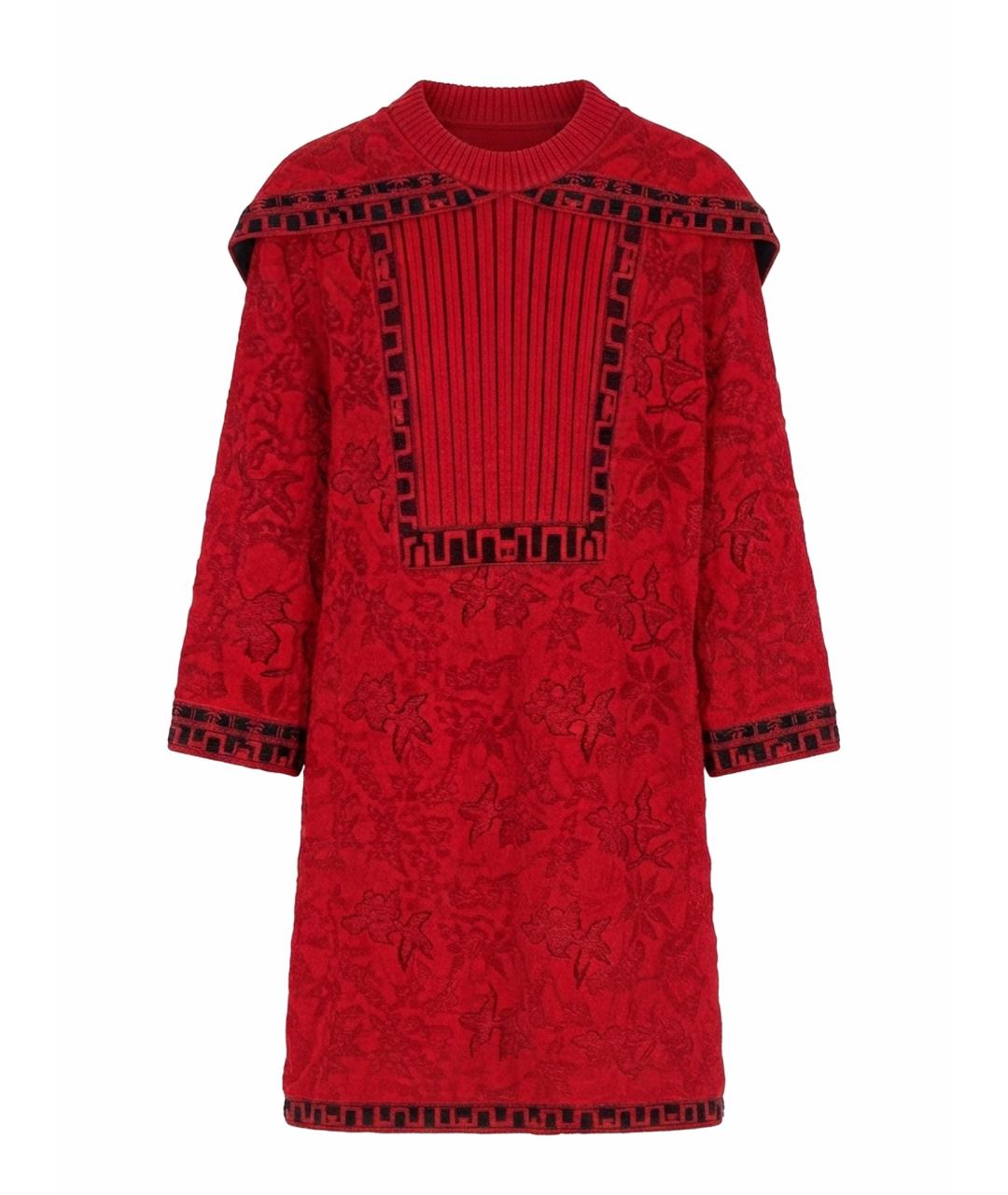 CHANEL Красное вискозное платье, фото 1