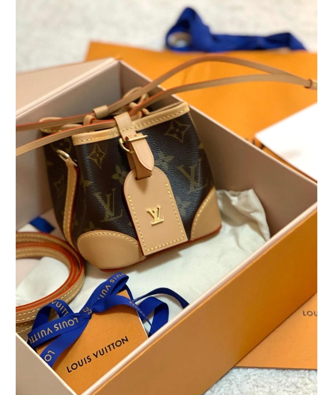 LOUIS VUITTON Коричневая сумка через плечо из канвы, фото 9