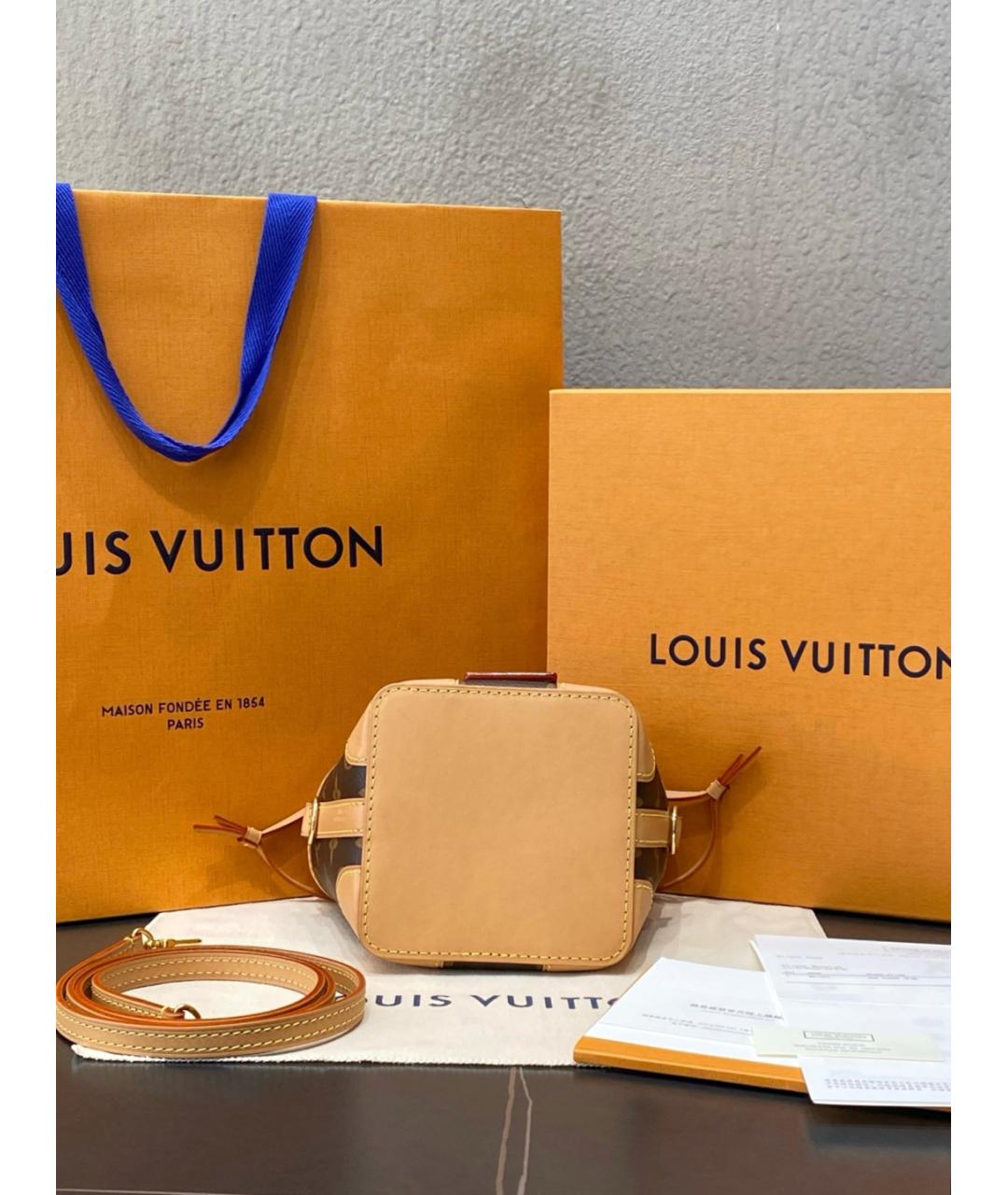 LOUIS VUITTON Коричневая сумка через плечо из канвы, фото 7