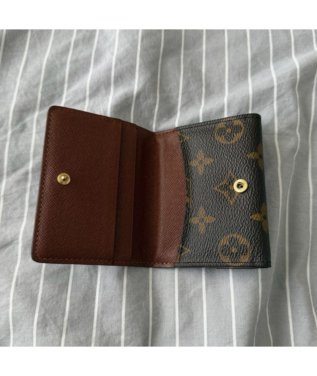 LOUIS VUITTON Коричневый кардхолдер, фото 4