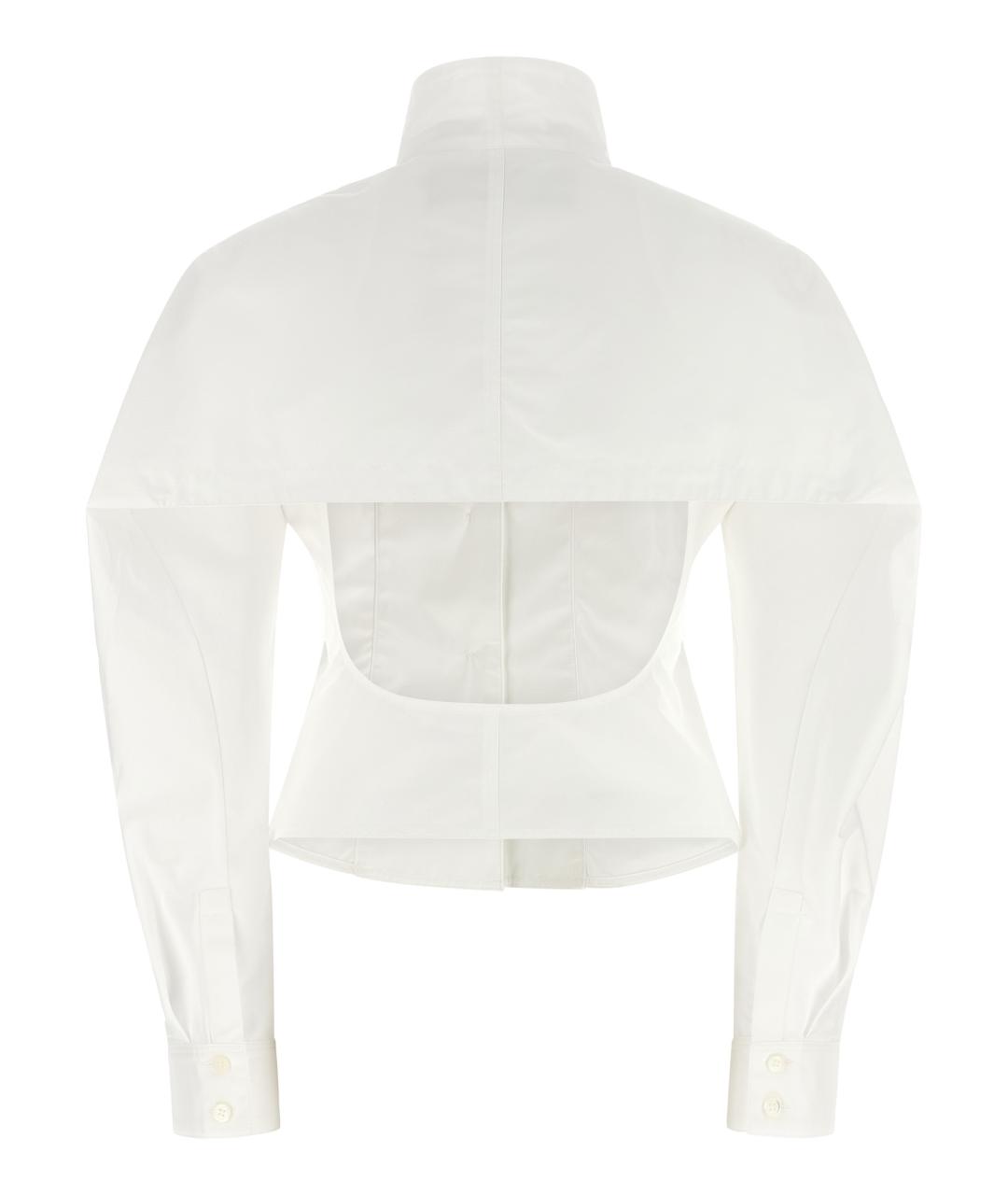 JACQUEMUS Белая хлопковая блузы, фото 2