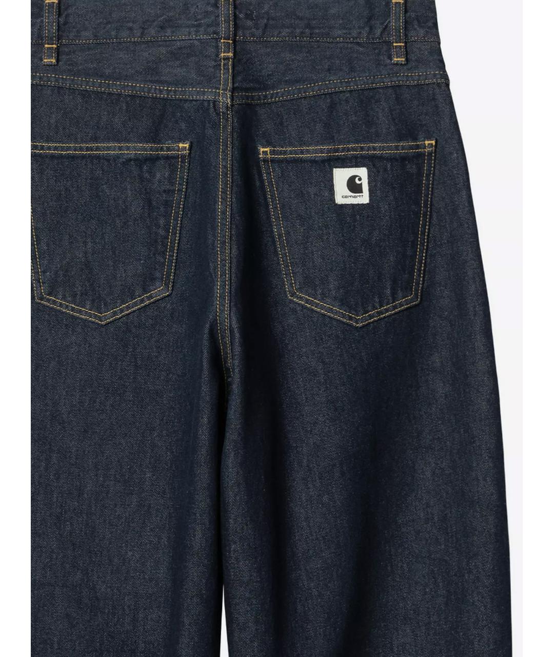 CARHARTT WIP Синие хлопковые прямые джинсы, фото 3