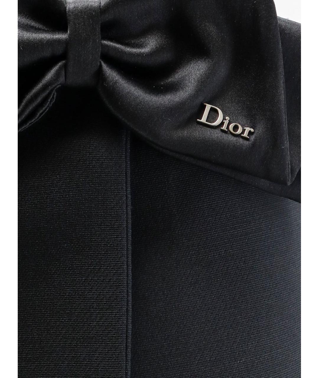 CHRISTIAN DIOR Черная шерстяная юбка мини, фото 3