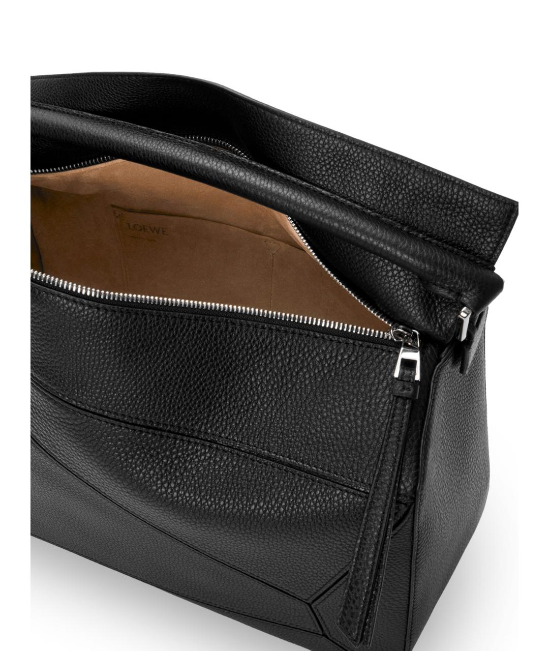 LOEWE Черная кожаная сумка на плечо, фото 4