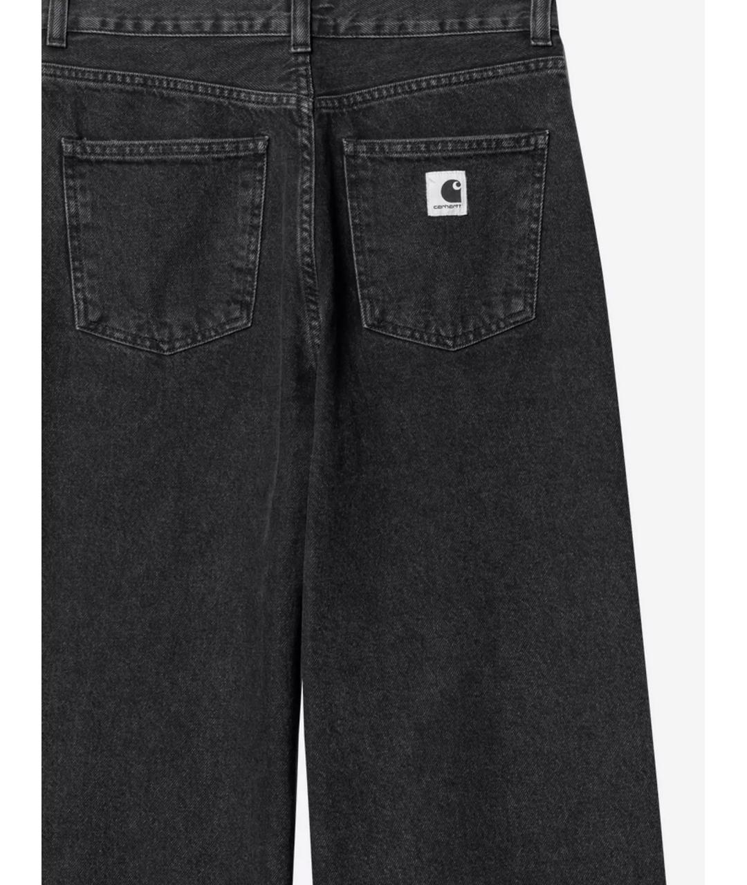 CARHARTT WIP Черные хлопковые прямые джинсы, фото 3