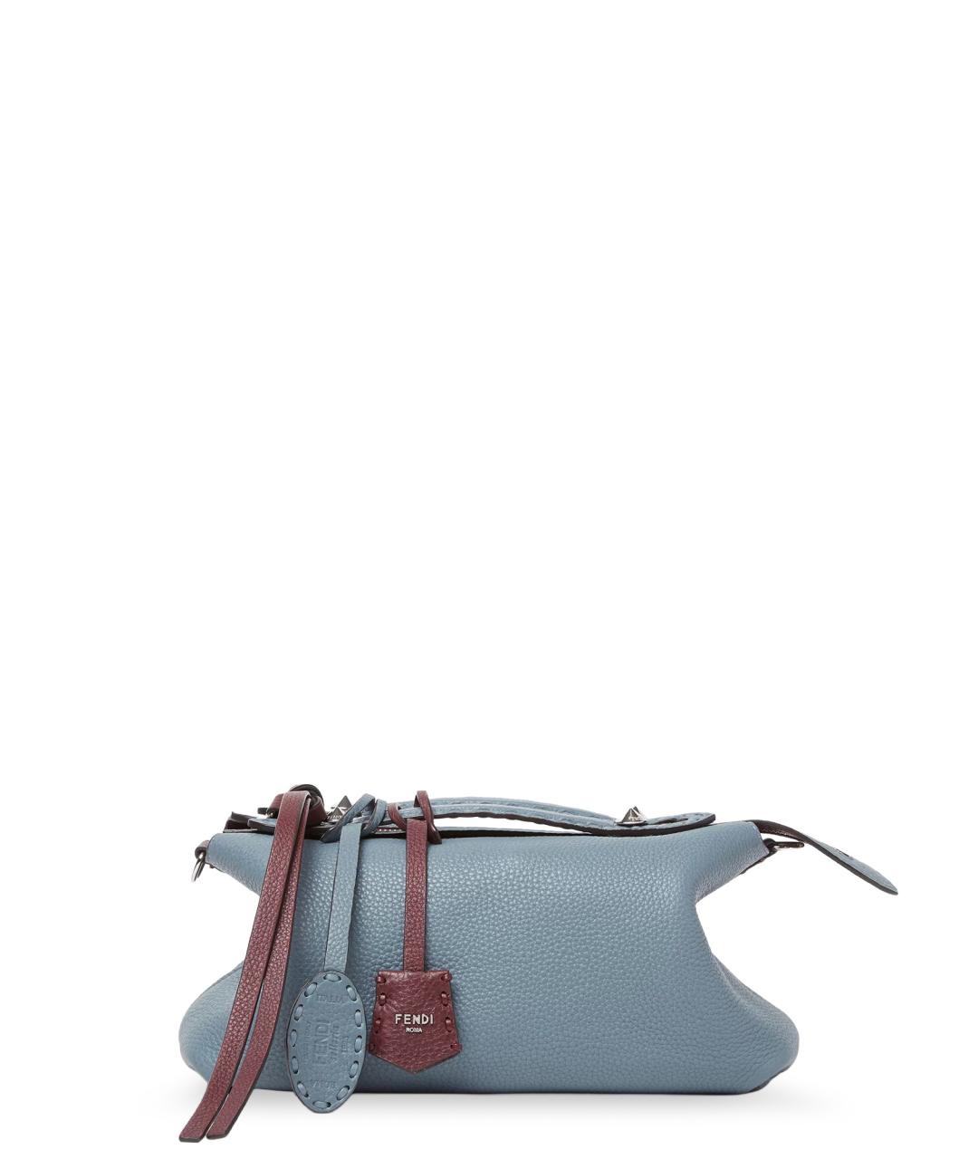 FENDI Бордовая кожаная сумка через плечо, фото 3