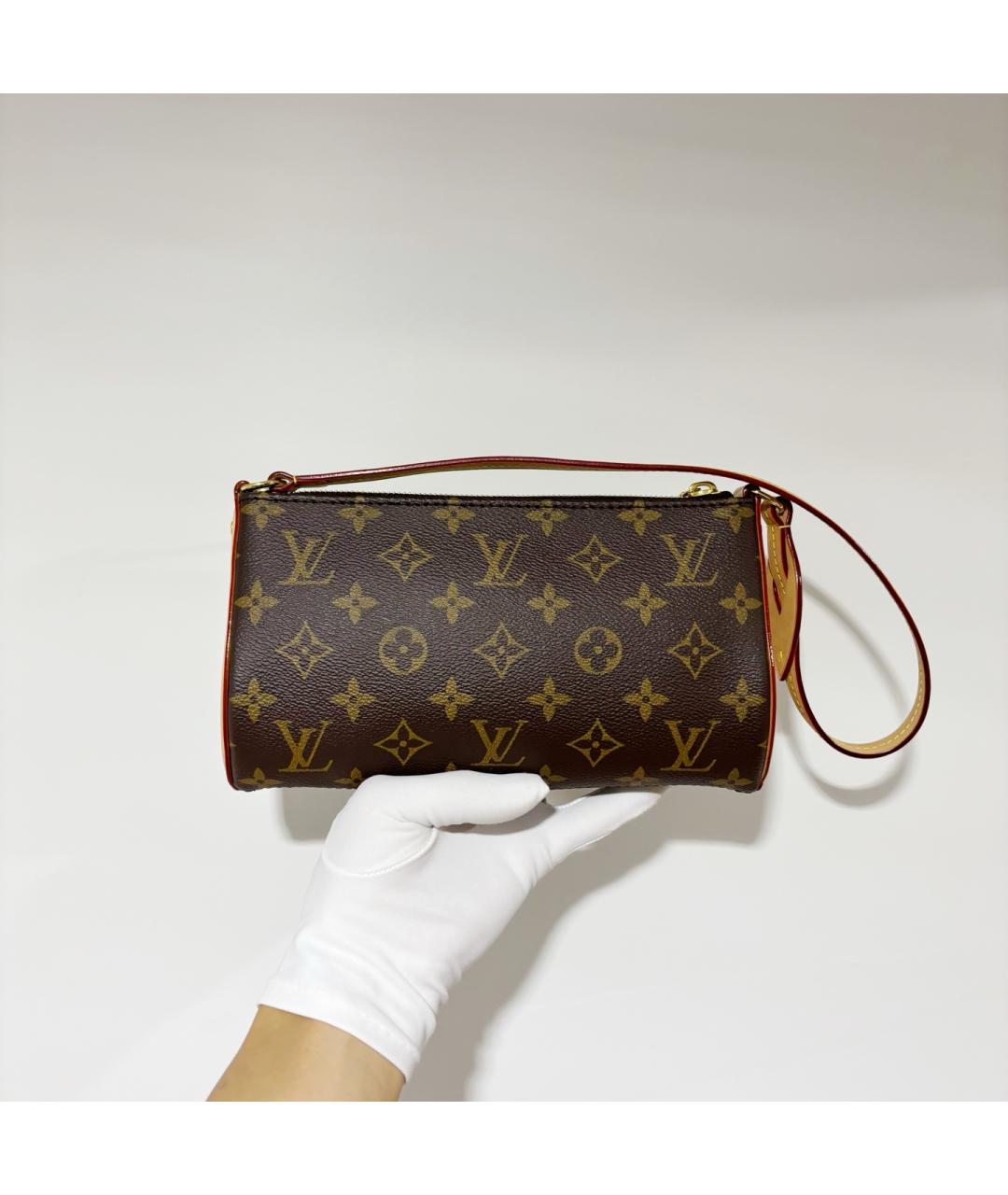 LOUIS VUITTON Коричневая сумка через плечо из канвы, фото 2