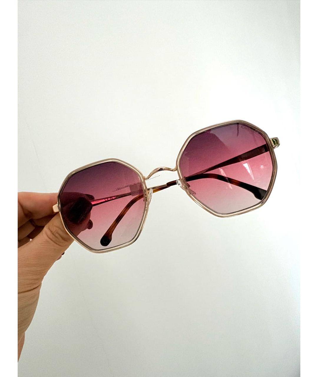 Carrera Розовые металлические солнцезащитные очки, фото 5