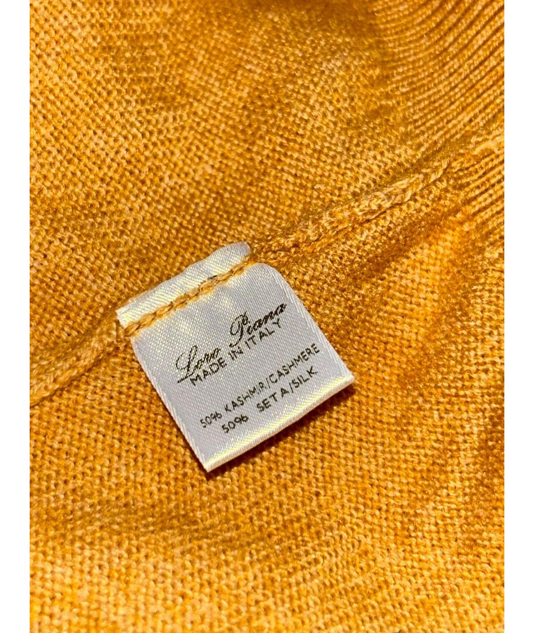LORO PIANA Горчичный кашемировый джемпер / свитер, фото 2