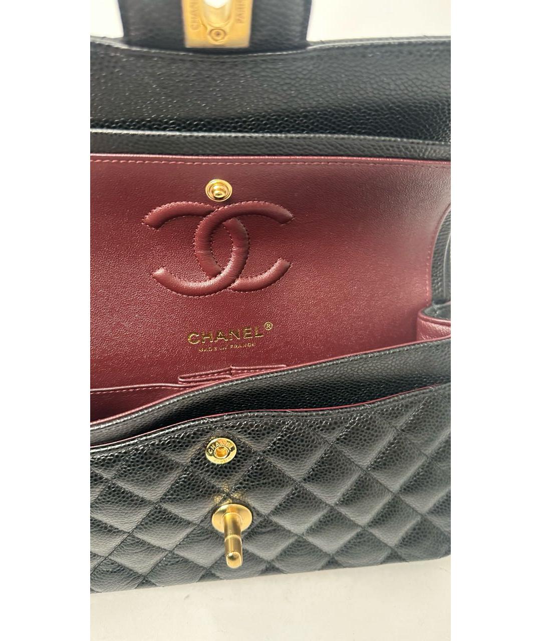 CHANEL Черная кожаная сумка через плечо, фото 4