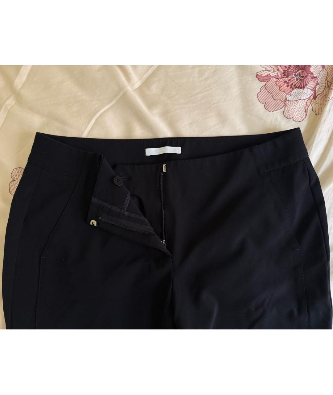 HUGO BOSS Черные хлопко-эластановые брюки узкие, фото 3