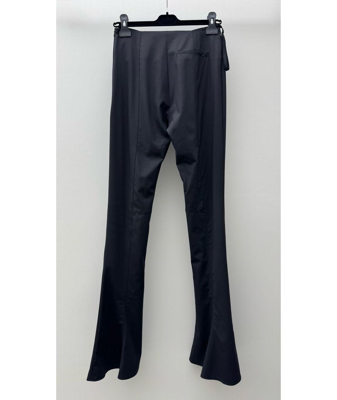 JACQUEMUS Черные шерстяные брюки узкие, фото 2